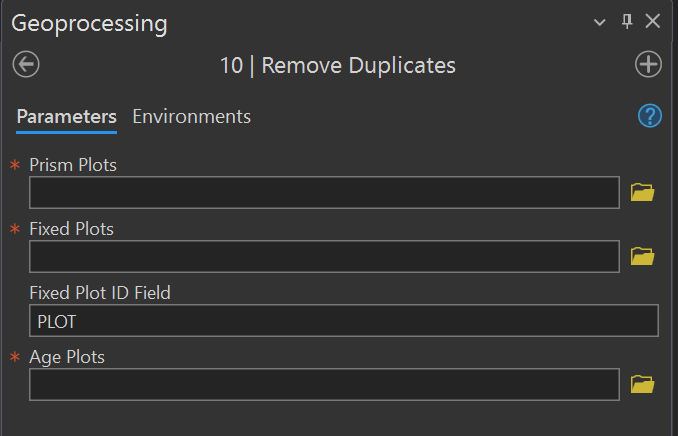 10 - Remove Duplicates Tool Dialogue.